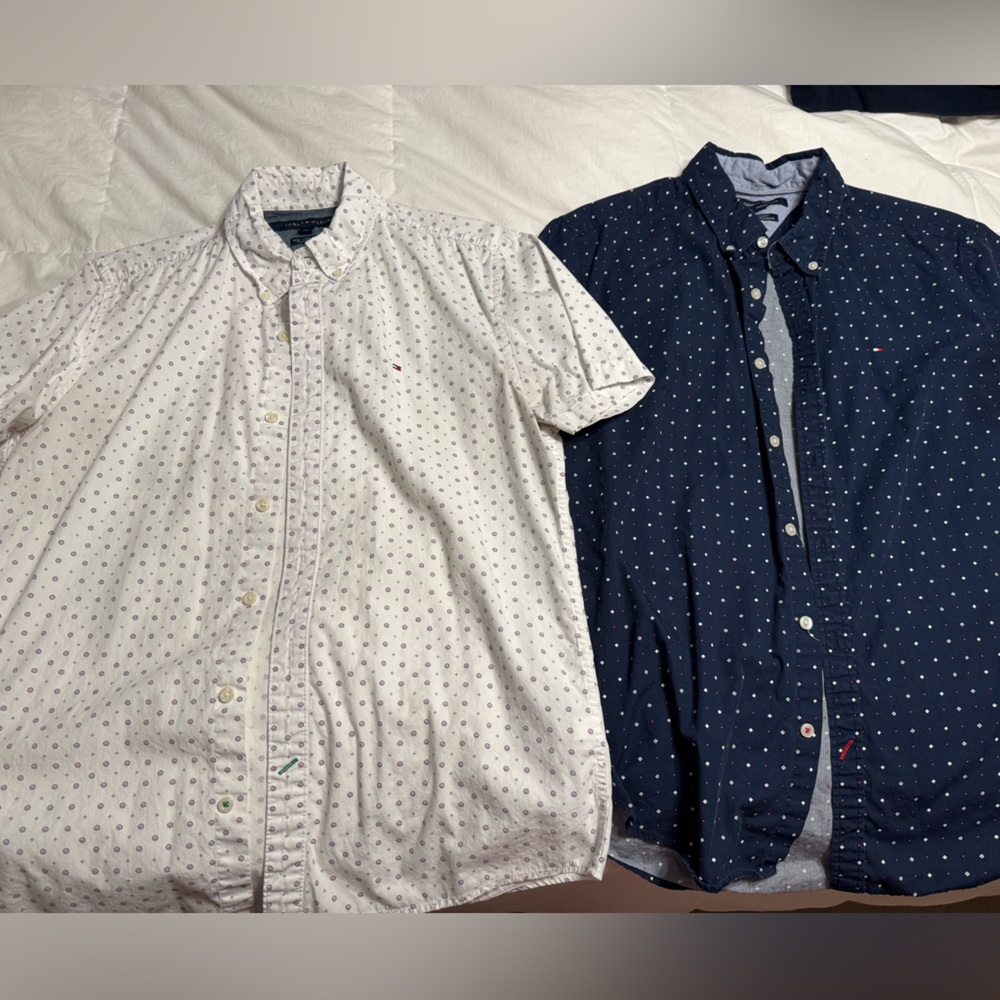 Tommy Hilfiger Short Sleeve Button-Down Shirt set of 2
